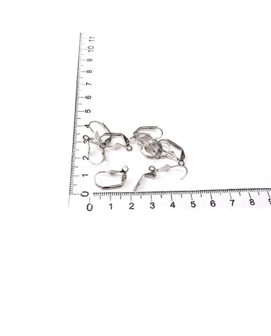 Küpe Klipsi - Gümüş - 2x1 cm - 5 Çift