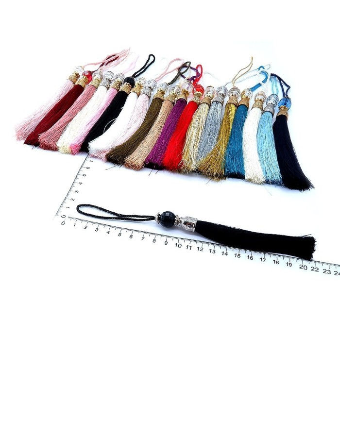 50 ADET - BONCUKLU PÜSKÜL AÇIK BEJ - 10 CM - A