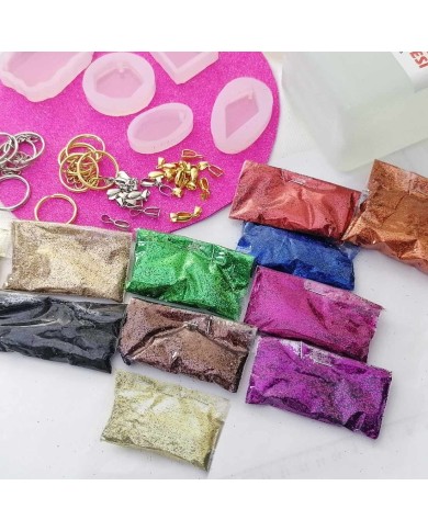 Reçine Epoksi Seti - Anahtarlık Kalıpları (375ml reçine) - E13.E1.E15.A20.A11