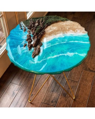 5 adet - Sehpa Epoksi Kalıp -Büyük Tepsi Kalıbı - 46 cm x15 mm -T14