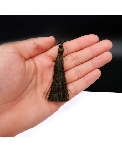 10 ADET - İPEK PÜSKÜL 7-8 CM - HAKİ