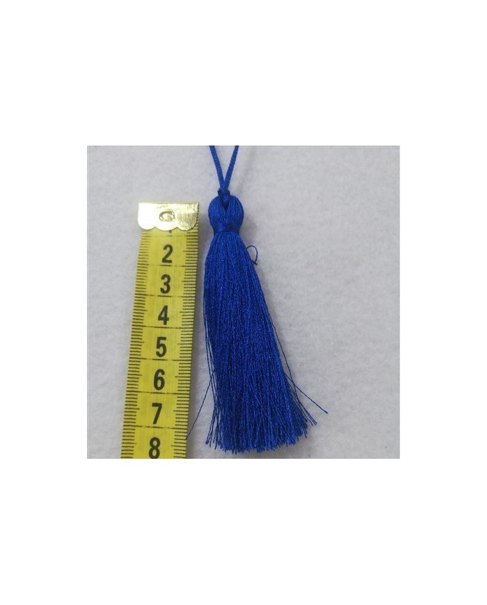 10 ADET -İPEK PÜSKÜL 7-8 CM - SAKS MAVİ