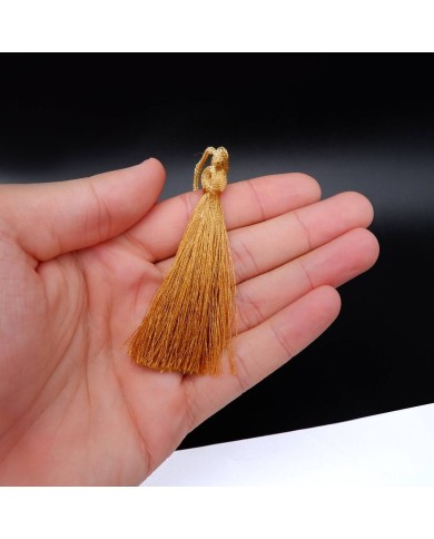 10 ADET - İPEK PÜSKÜL 7-8 CM - HARDAL