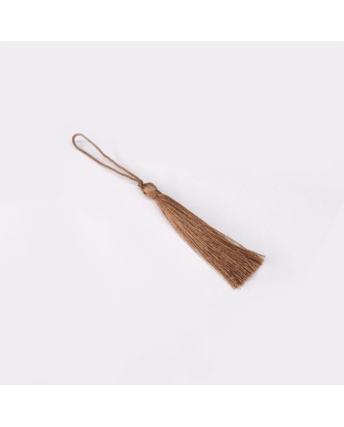 30 ADET - İPEK PÜSKÜL 7-8 CM - KOYU BEJ