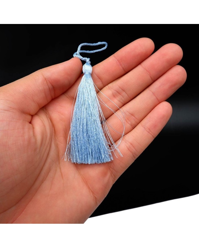 30 ADET - İPEK PÜSKÜL 7-8 CM - TURKUAZ