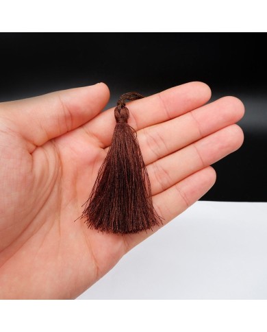 30 ADET - İPEK PÜSKÜL 7-8 CM - KAHVERENGİ