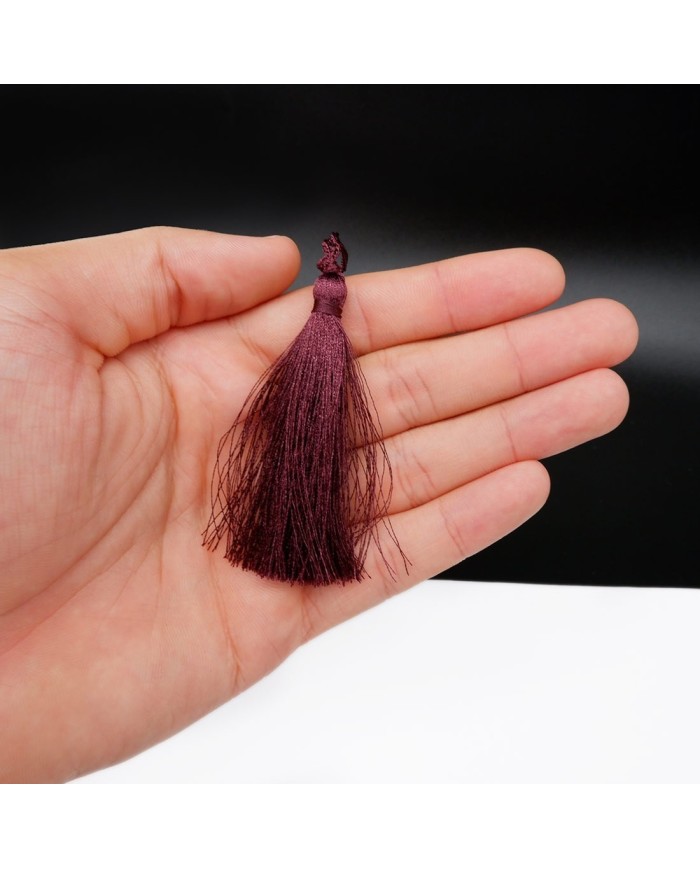 30 ADET - İPEK PÜSKÜL 7-8 CM - BORDO