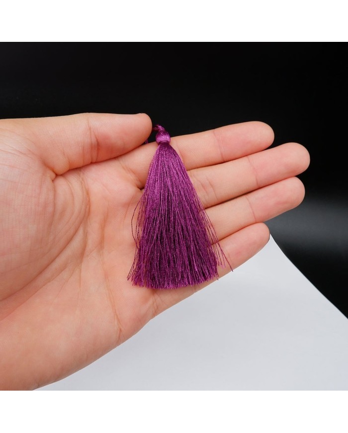 30 ADET - İPEK PÜSKÜL 7-8 CM - MOR