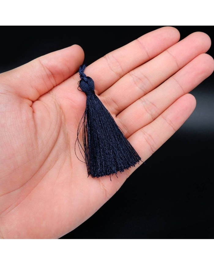 30 ADET - İPEK PÜSKÜL 7-8 CM - LACİVERT