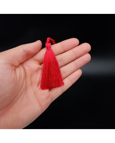 30 ADET - İPEK PÜSKÜL 7-8 CM - KIRMIZI