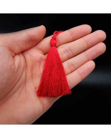 30 ADET - İPEK PÜSKÜL 7-8 CM - KIRMIZI