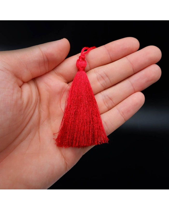 30 ADET - İPEK PÜSKÜL 7-8 CM - KIRMIZI