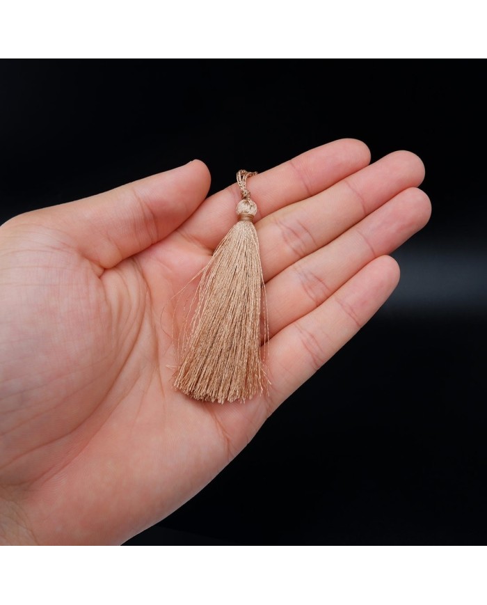 30 ADET - İPEK PÜSKÜL 7-8 CM - BEJ