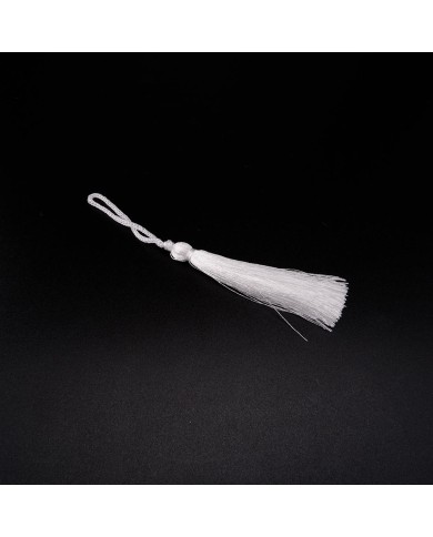 30 ADET - İPEK PÜSKÜL 7-8 CM - BEYAZ