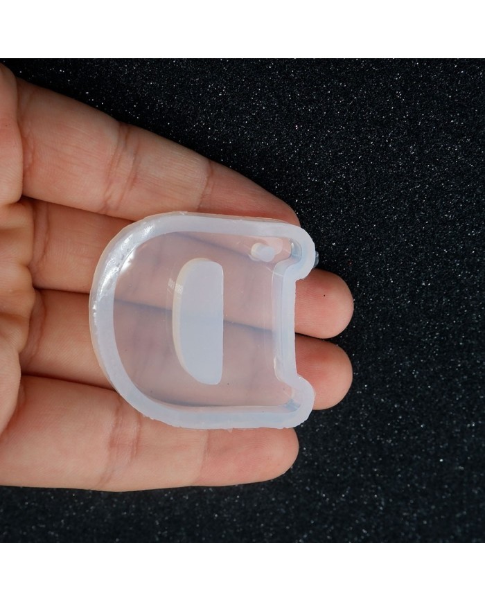 5 Adet Reçine Epoksi Harf Kalıp - D