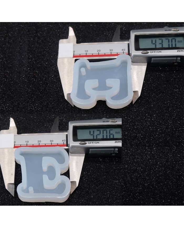 5 Adet Reçine Epoksi Harf Kalıp - E