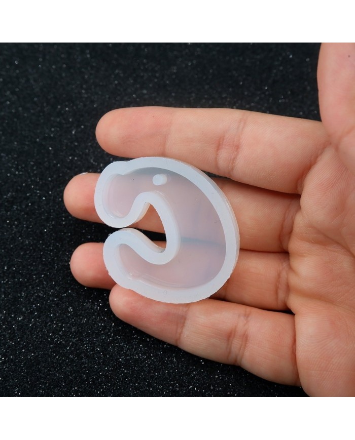 5 Adet Reçine Epoksi Harf Kalıp - C