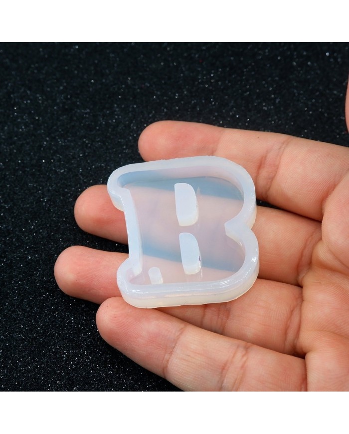 5 Adet Reçine Epoksi Harf Kalıp - B