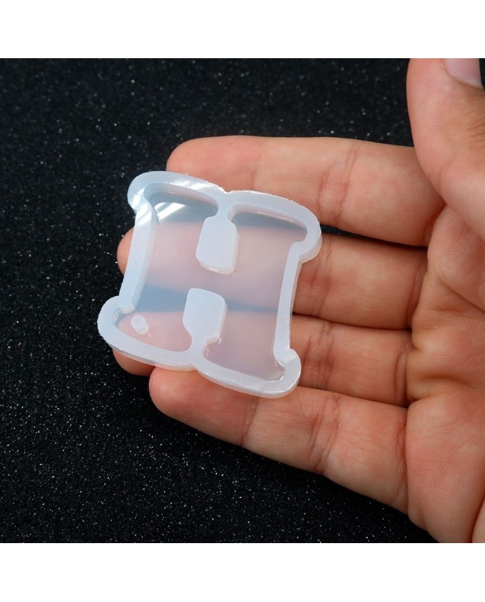 5 Adet Reçine Epoksi Harf Kalıp - H