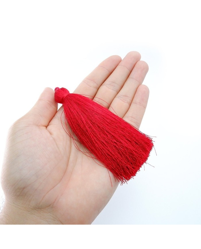 12CM İPEK PÜSKÜL - KIRMIZI - 30 ADET