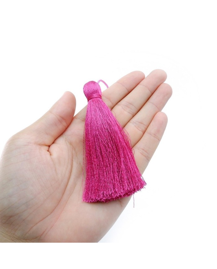 12cm İPEK Püskül - Fuşya - 30 adet