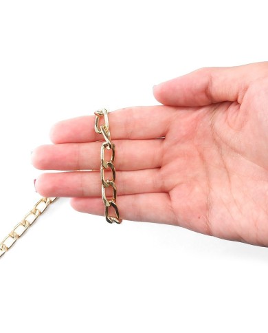 Çanta Zinciri Gold - 1 adet - 14x8 mm
