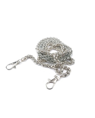 Örme Çanta Zinciri Gümüş - 1 adet - 6 mm