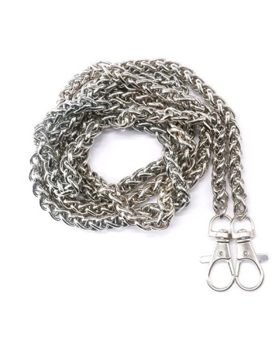 Örme Çanta Zinciri Gümüş - 1 adet - 6 mm