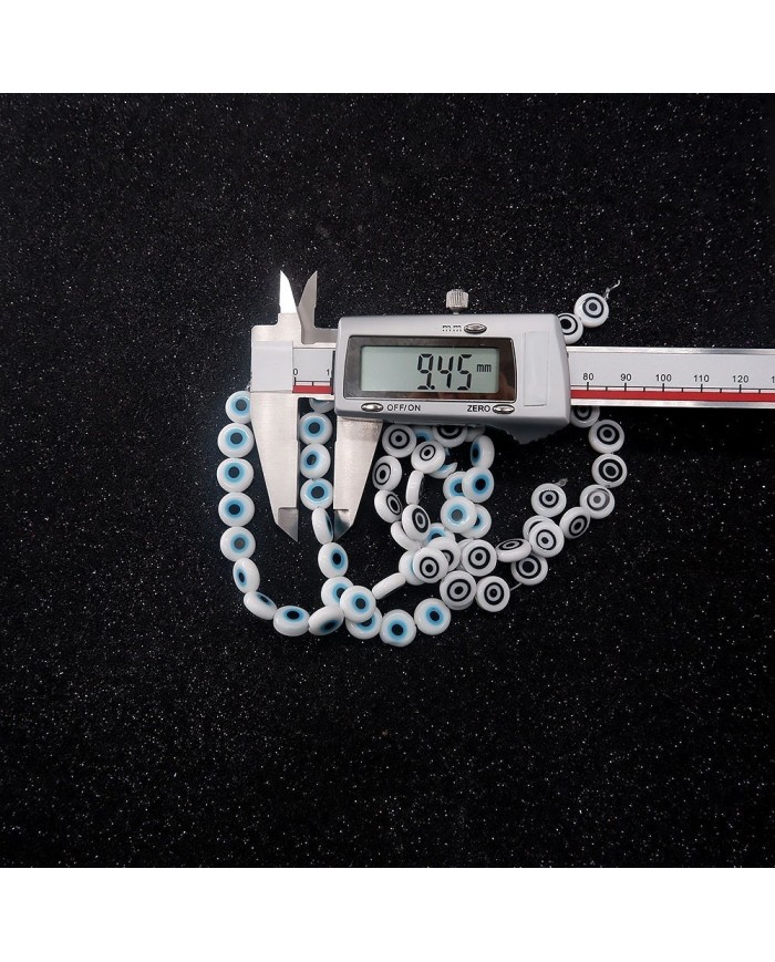 CAM NAZAR BONCUĞU YUVARLAK - SİYAH