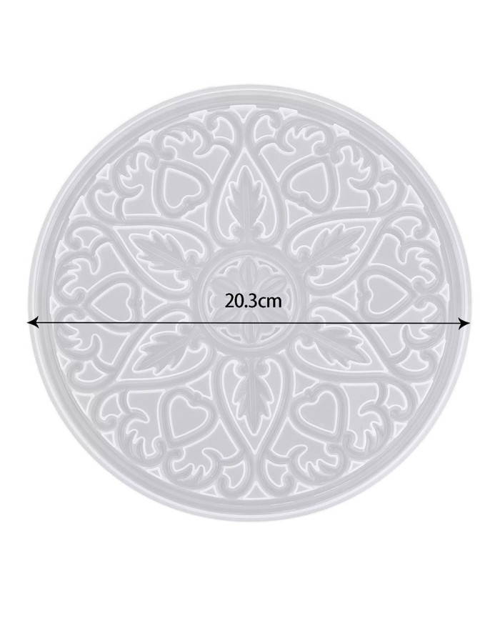 Bardak Altı Reçine Epoksi Kalıp - Nihale - Çiçek Motifli - 1005