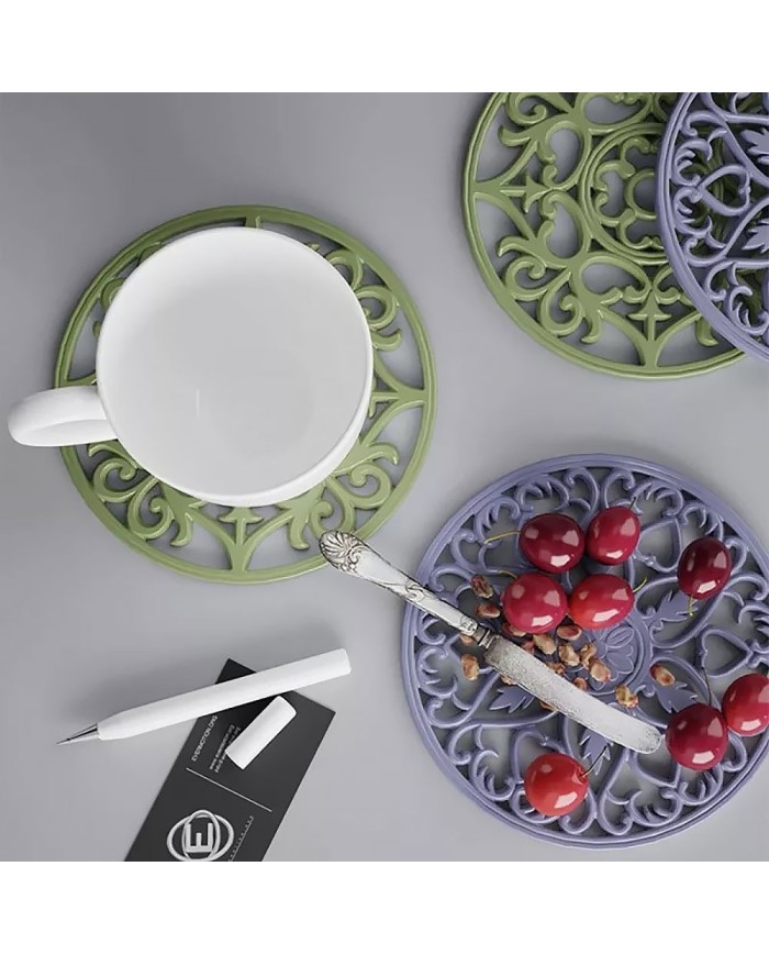 Bardak Altı Reçine Epoksi Kalıp - Nihale - Çiçek Motifli - 1005