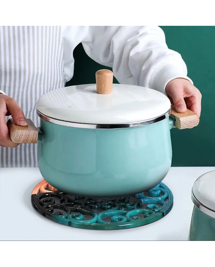 Bardak Altı Reçine Epoksi Kalıp - Nihale - Çiçek Motifli - 1005