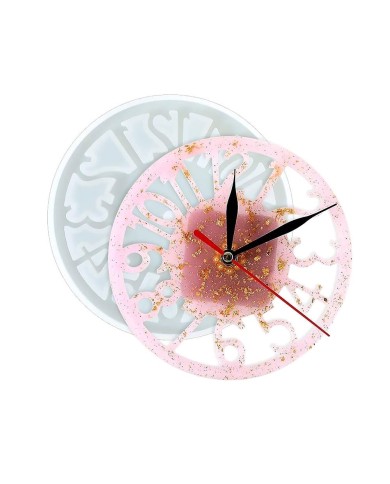 Reçine Epoksi Kalıp - Saat Kalıbı - 15x15 cm -Kod:1002 Reçine Epoksi Kalıp - Saat Kalıbı - 15x15 cm -Kod:1002