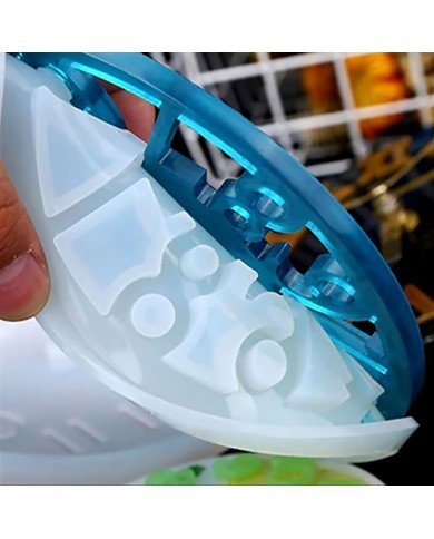 Reçine Epoksi Kalıp - Saat Kalıbı - 15x15 cm -Kod:1002