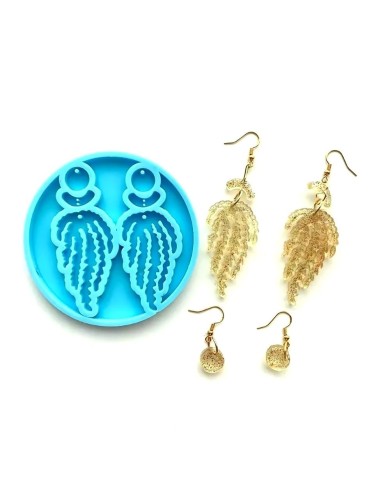 Reçine Epoksi Kalıp - Kolye Küpe Ucu - 8x3 cm -Kod:995