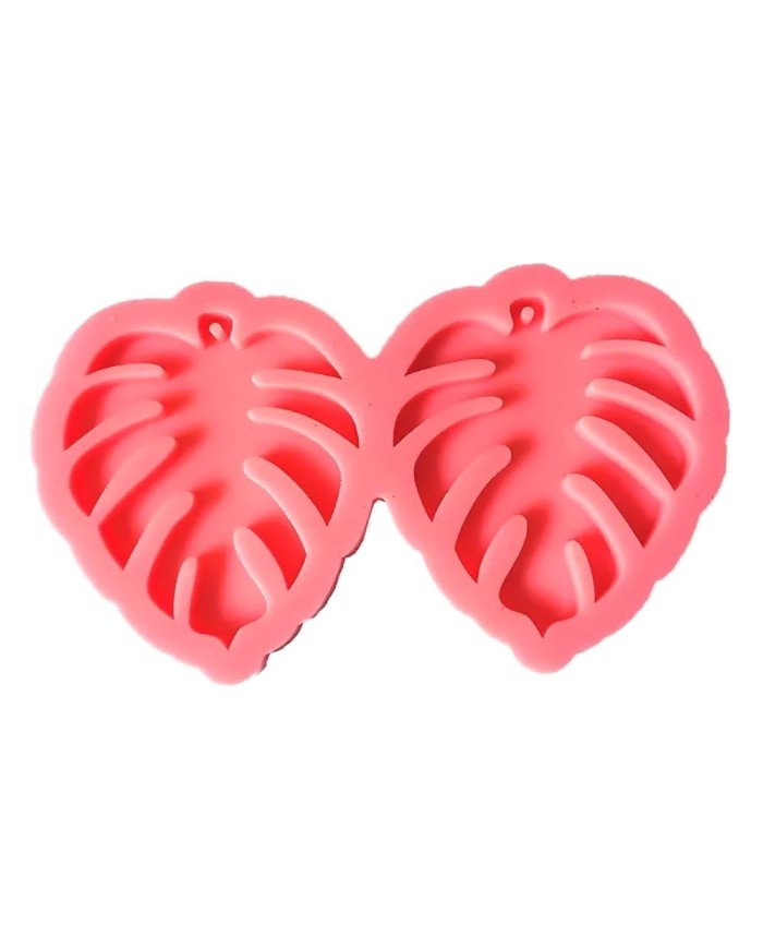 Reçine Epoksi Kalıp - Kolye Küpe Ucu Yaprak Deseni -Kod:997