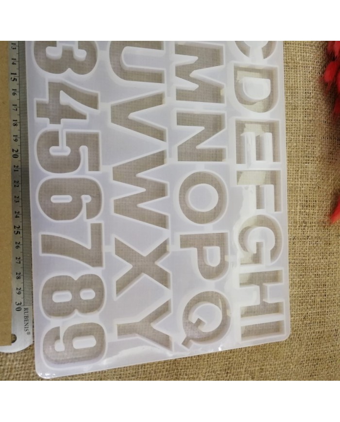 5 Adet Harf Reçine Epoksi Kalıbı -Kod:220
