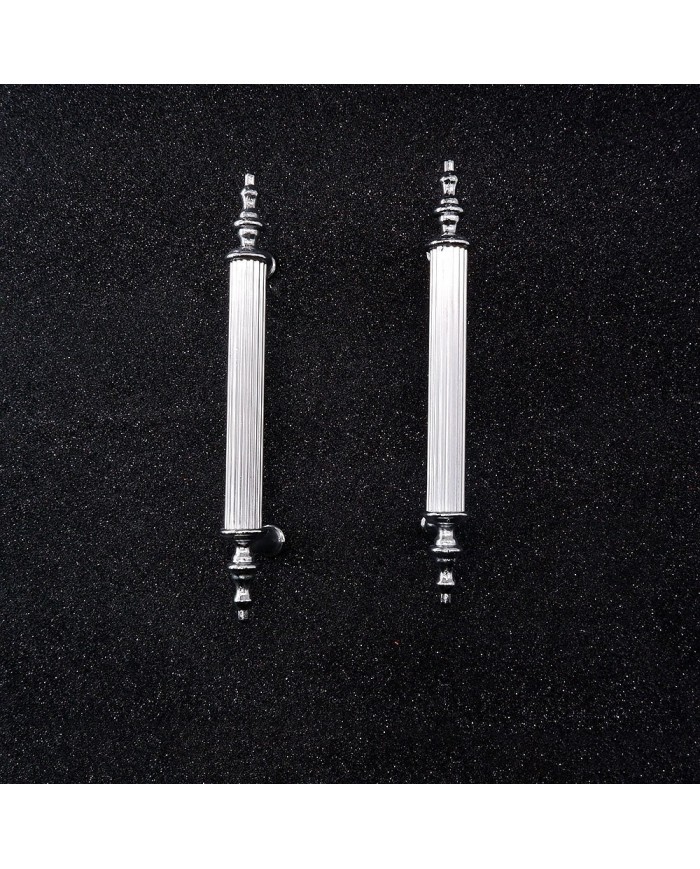 Tepsi Epoksi Kalıp Kulpu Gümüş - Metal Tırtıklı