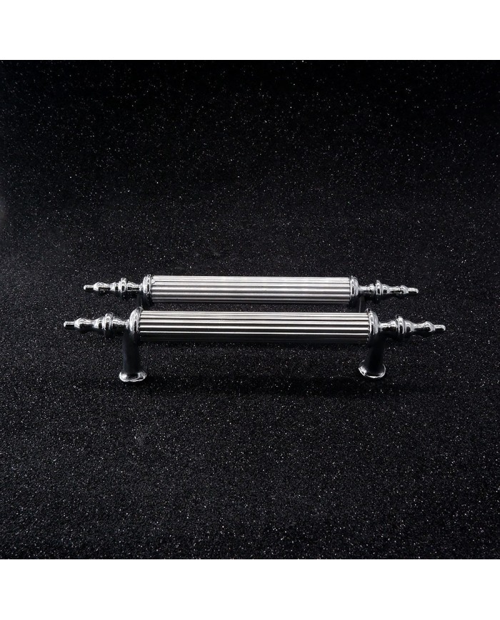 Tepsi Epoksi Kalıp Kulpu Gümüş - Metal Tırtıklı