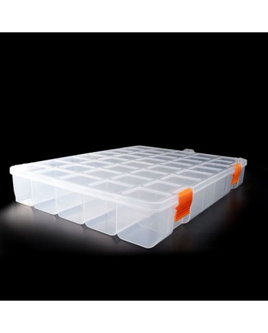 Şeffaf Boncuk Kutusu Mono Kilitli - 40 Gözlü