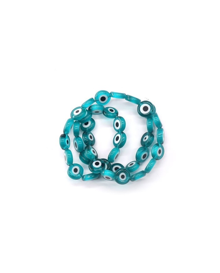 Cam Nazar Boncuk -Koyu Mavi- 8x4mm